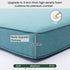 Ranu Extra Thick Outdoor Cushion Set – Green Patio Chair Cushions | Outdoor Seat & Back Cushions | Weather-Resistant Outdoor Cushions | Kinwell Furniture
